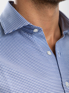 Navy Houndstooth Shirt