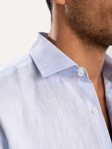 Light Blue Linen Shirt