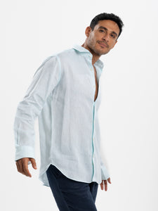 Mint Green Linen Shirt