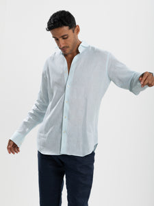 Mint Green Linen Shirt