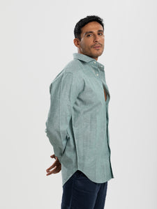 Green Linen Shirt