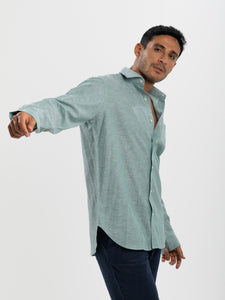 Green Linen Shirt