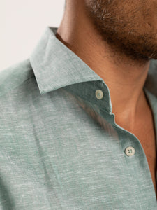 Green Linen Shirt