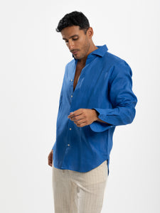 Blue Linen Shirt