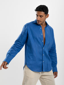 Blue Linen Shirt