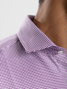 Purple Houndstooth Shirt